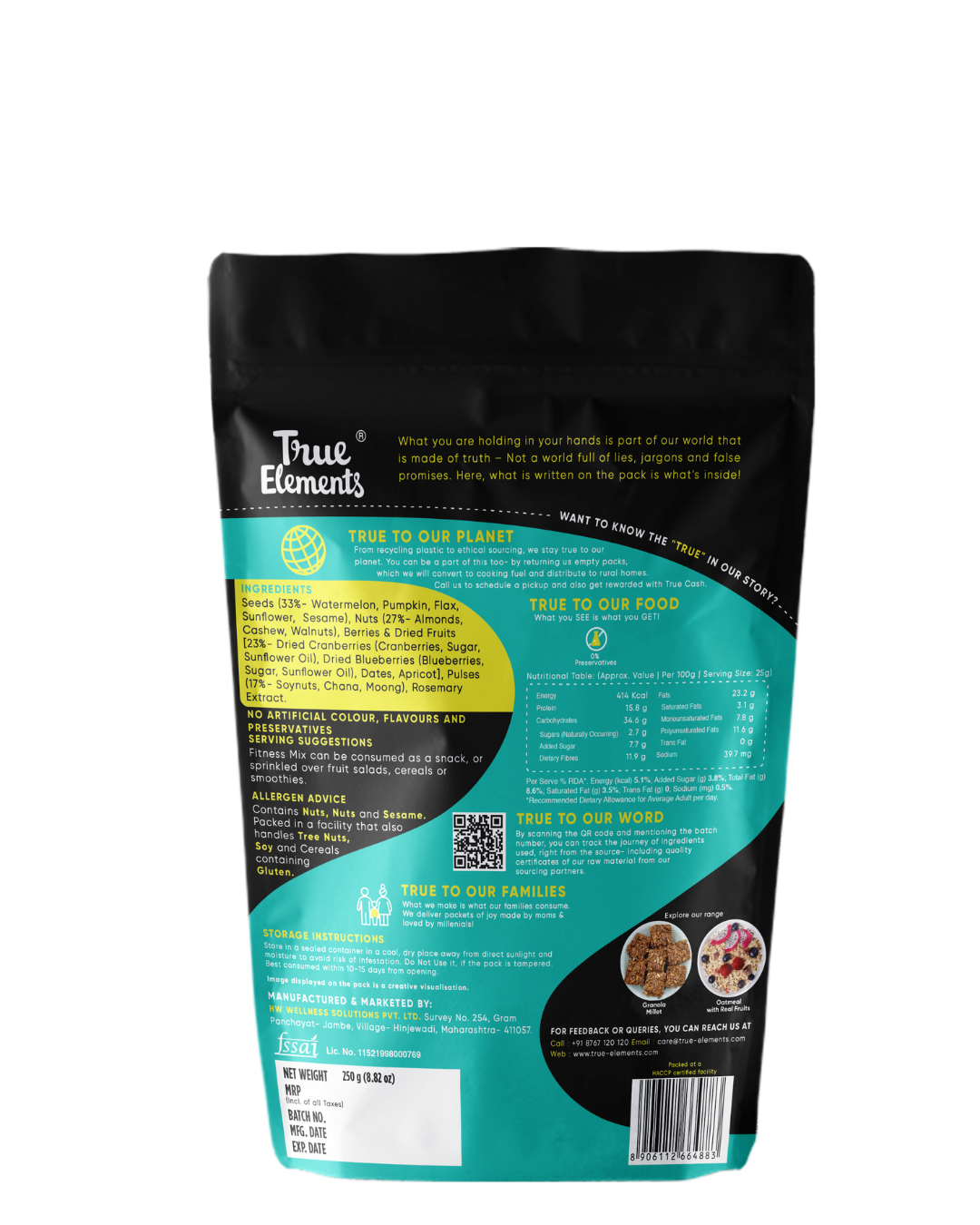 8 in 1 mix 250g ingredients and nutrition value