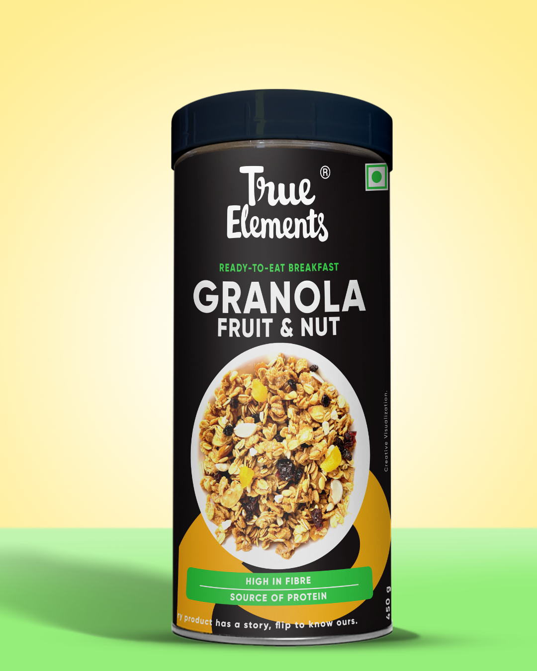 True Elements fruit & nut granola 400g box