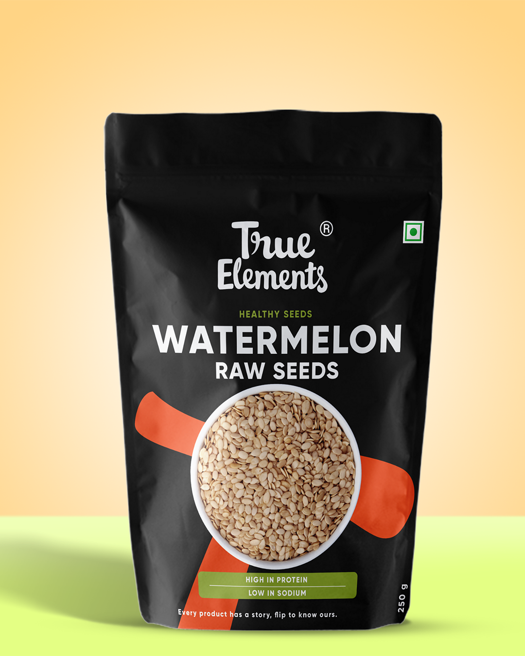 True elements raw watermelon seeds 250g Pouch (Premium Whole Seeds)