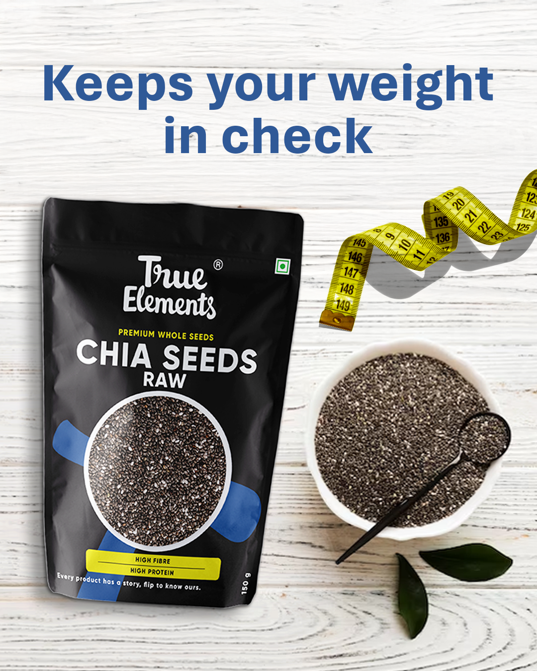 Raw Chia Seeds - Omega 3 Rich Chia Seeds | True Elements