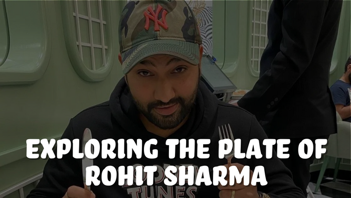 Rohit Sharma eating 
