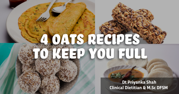 Oats is a versatile grain and can be used to prepare a wide variety of breakfast  and c=snack recipes. 