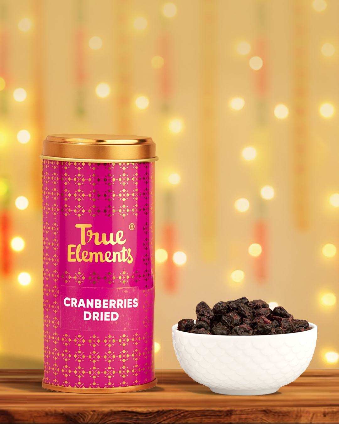 Dried Cranberries 100gm (In Pink Metal Jar)