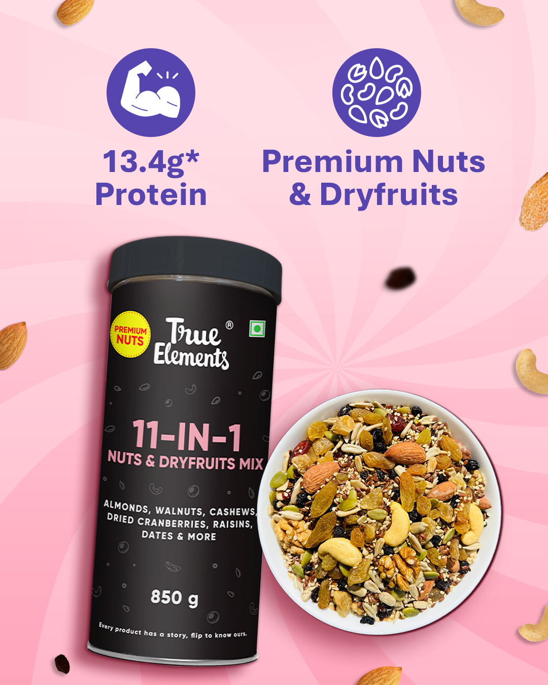 11-in-1 Nuts & Dryfruits Mix 850gm