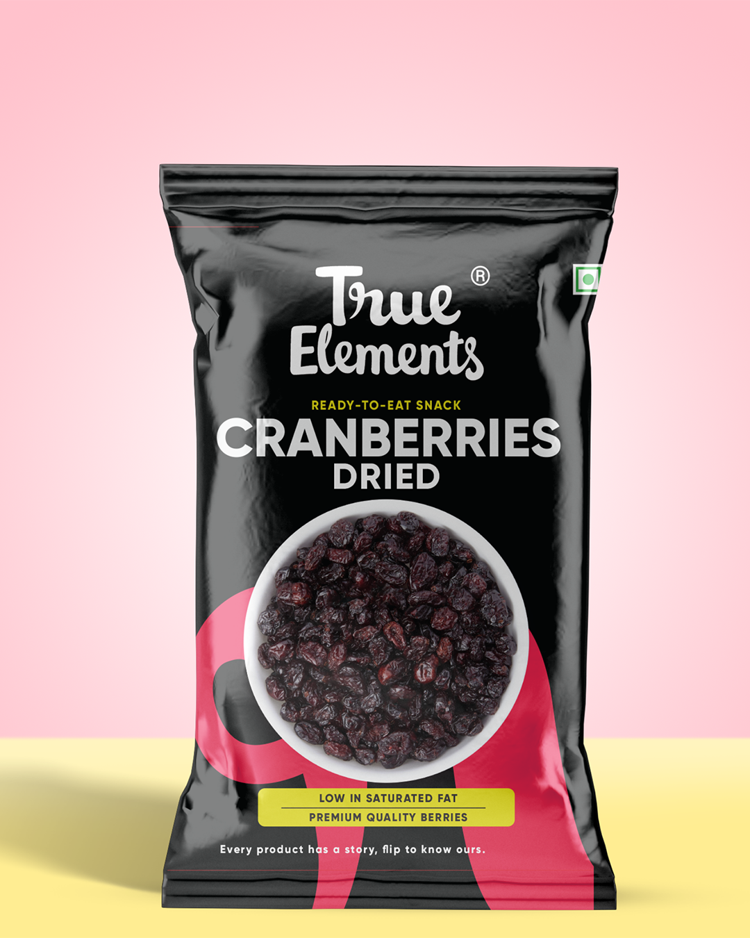 True Elements Dried Cranberries 30gm ready to eat snack