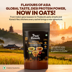 High Protein Savoury Oats - Flavours of Asia