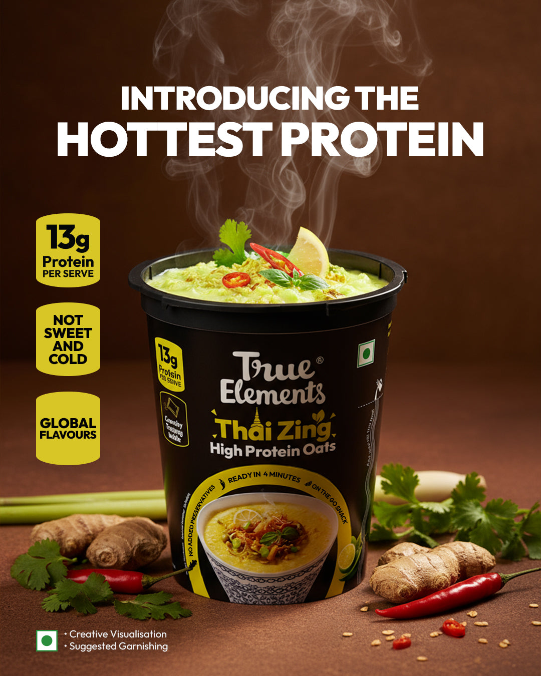 True Elements Thai Zing Protein Oats