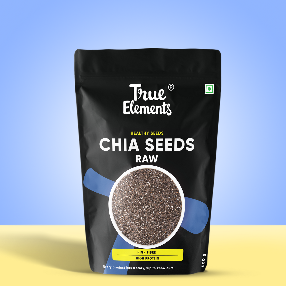 True elements raw chia seeds 250g pouch (Premium Whole Seeds)