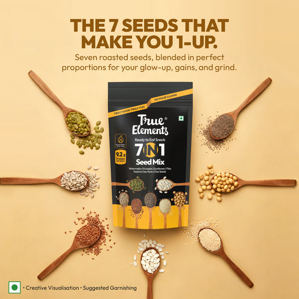 7 in 1 Super Seeds Mix 500gm (28.1g Protein)