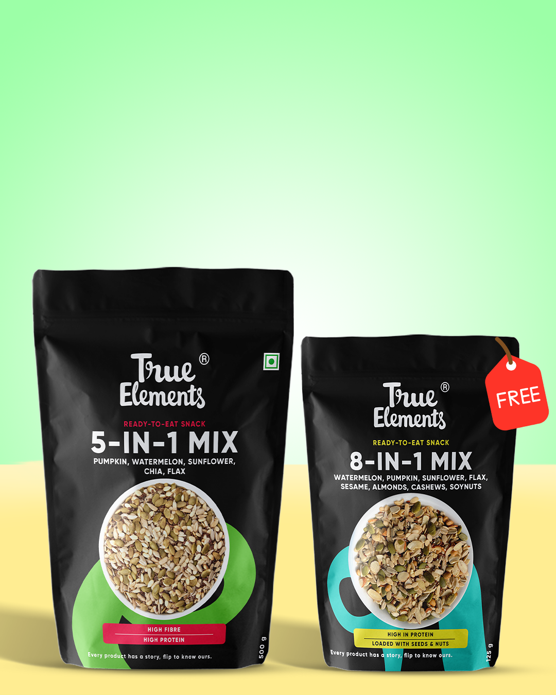 Combo offer Get 8 in 1 mix (125gm) free with, 5 in 1 mix (500gm)