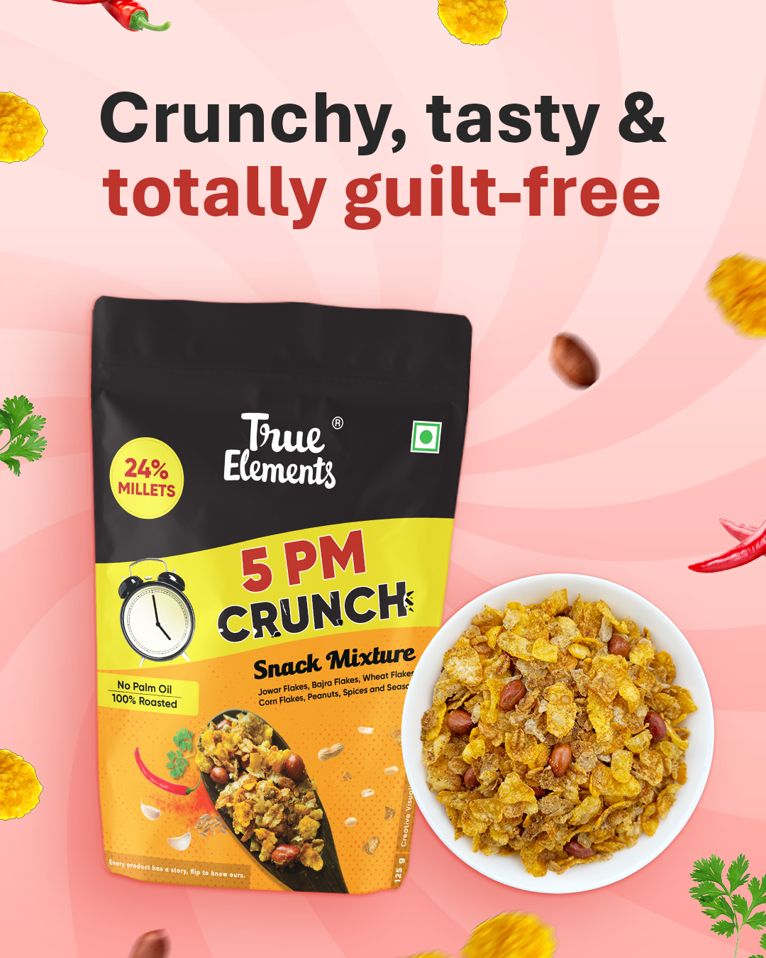 5pm Crunch 125gm - Healthy Snack