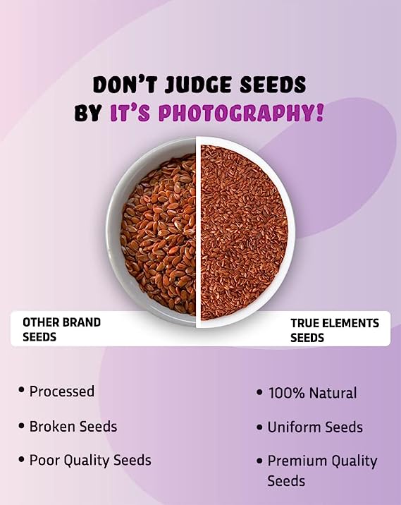 True elements raw seeds are 100% natural, uniform and premium quality.