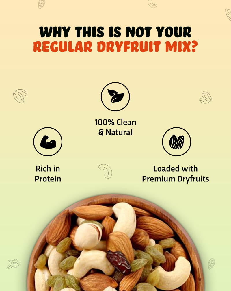 True Elements Panch Ratna Trail Mix Premium Dry Fruits  is rich in protein  and 100% Clean
