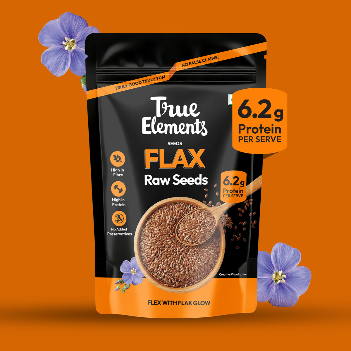 Raw Flax Seeds - 500gm
