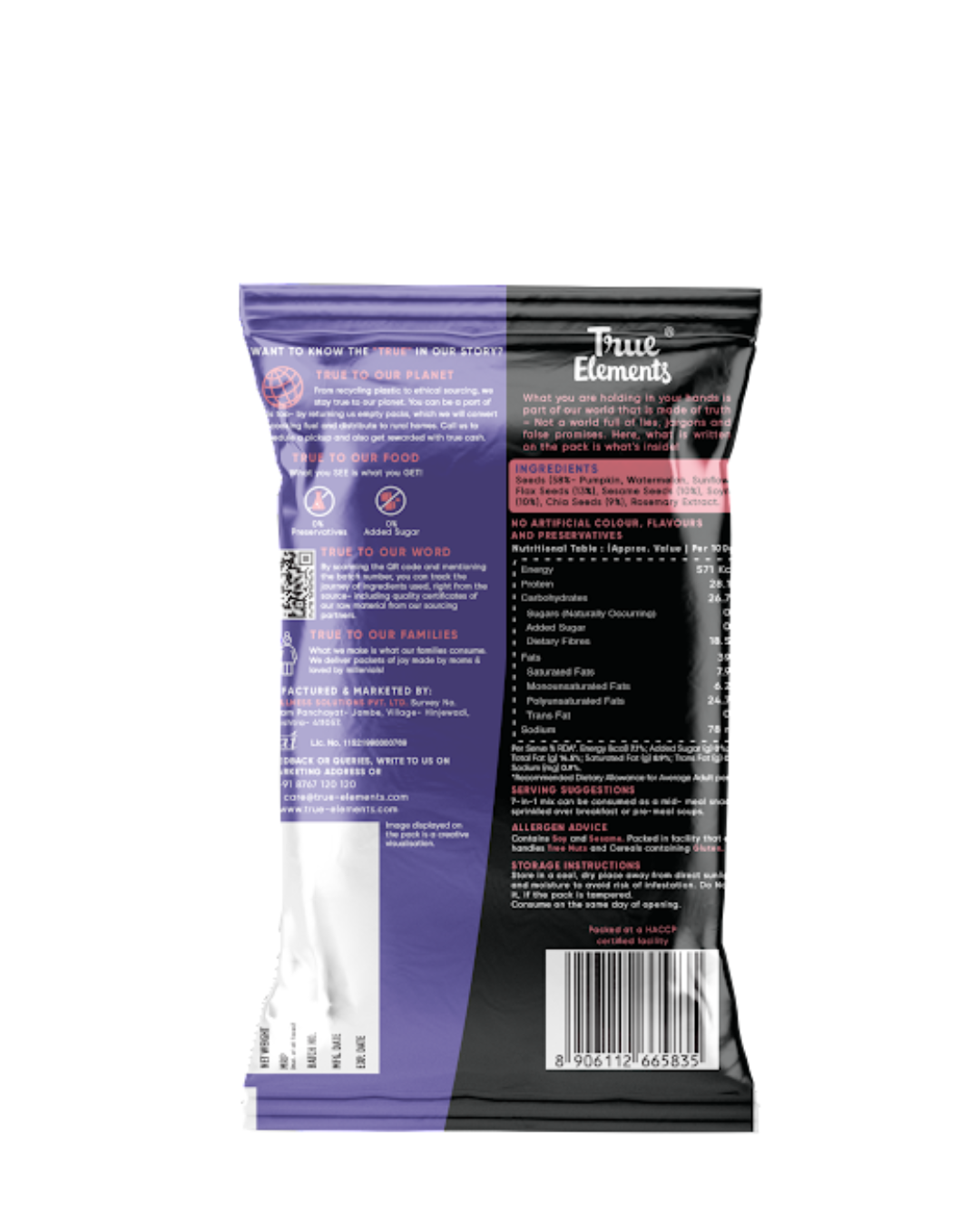 7 in 1 mix 30g ingredients and nutrition value
