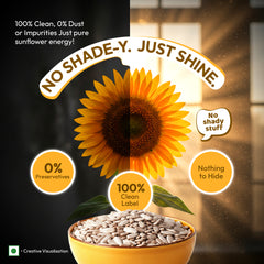 Raw Sunflower Seeds 500g - Good for Skin Health (Contains 25g Protein)