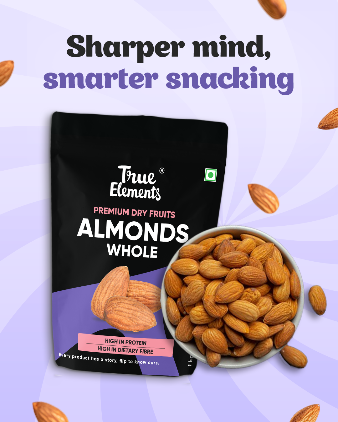Whole Almonds 1kg