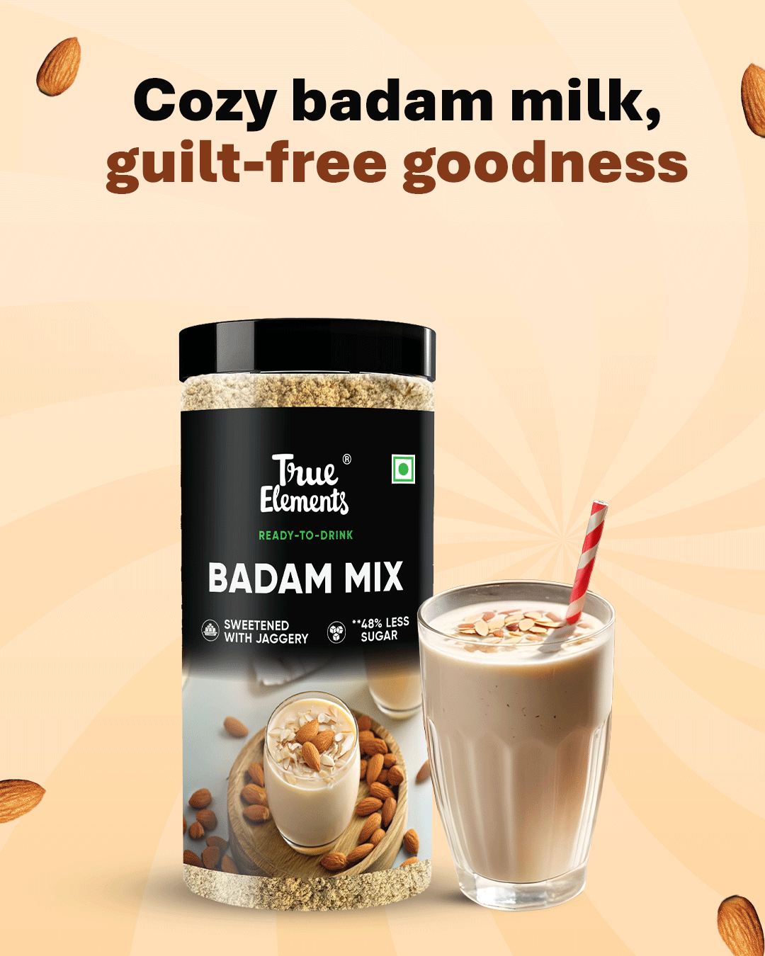 True Elements Badam Mix 400 gm