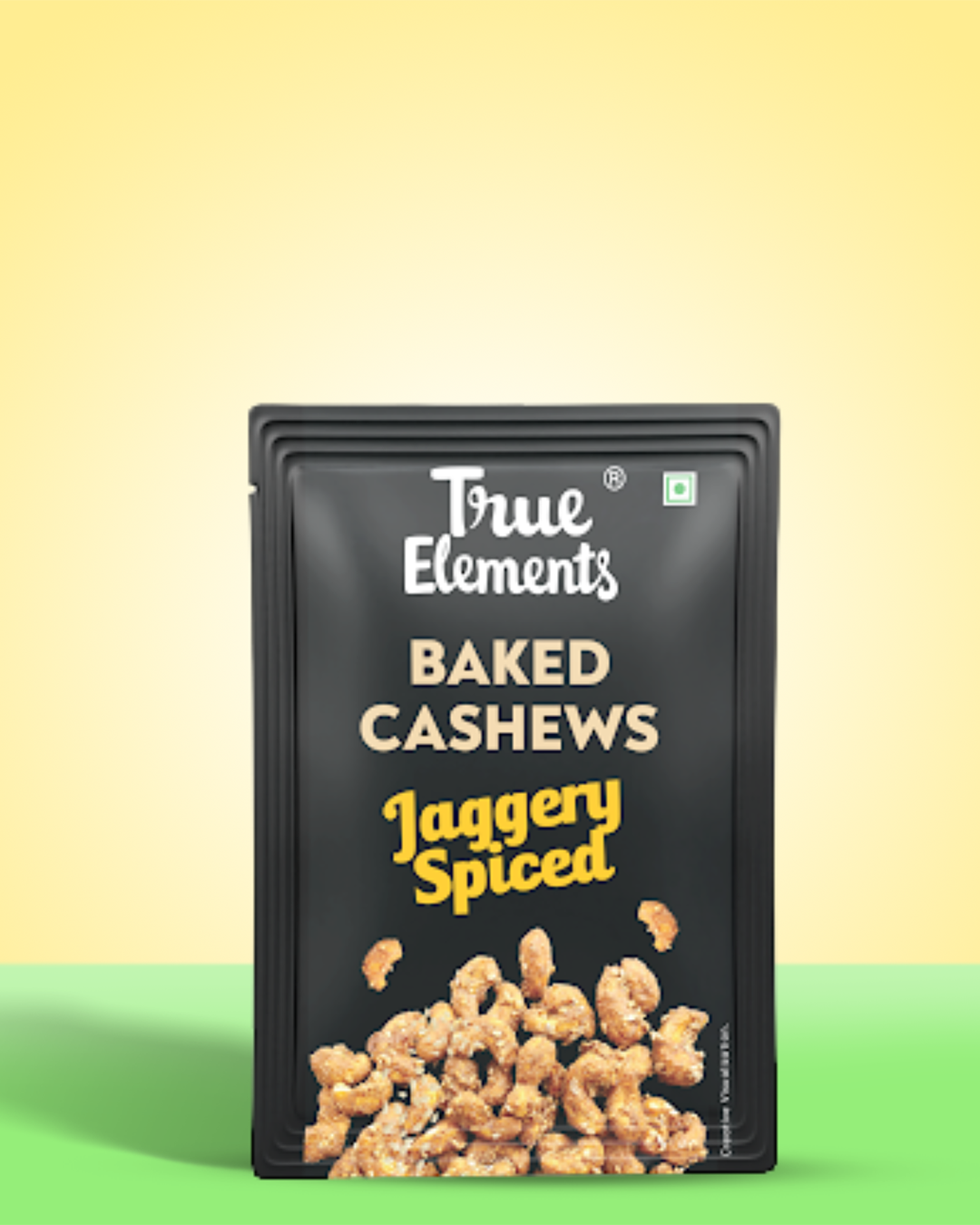 True Elements Baked Cashews Jaggery Spiced 14gm Dry Fruits.