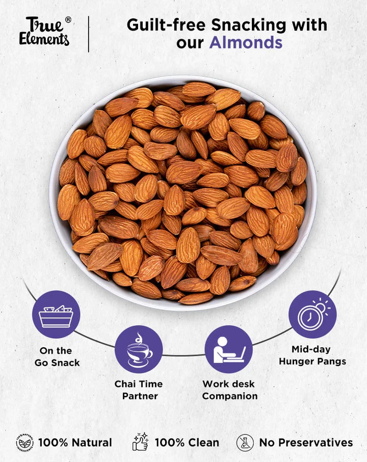 True Elements Californian Almonds Dry fruits