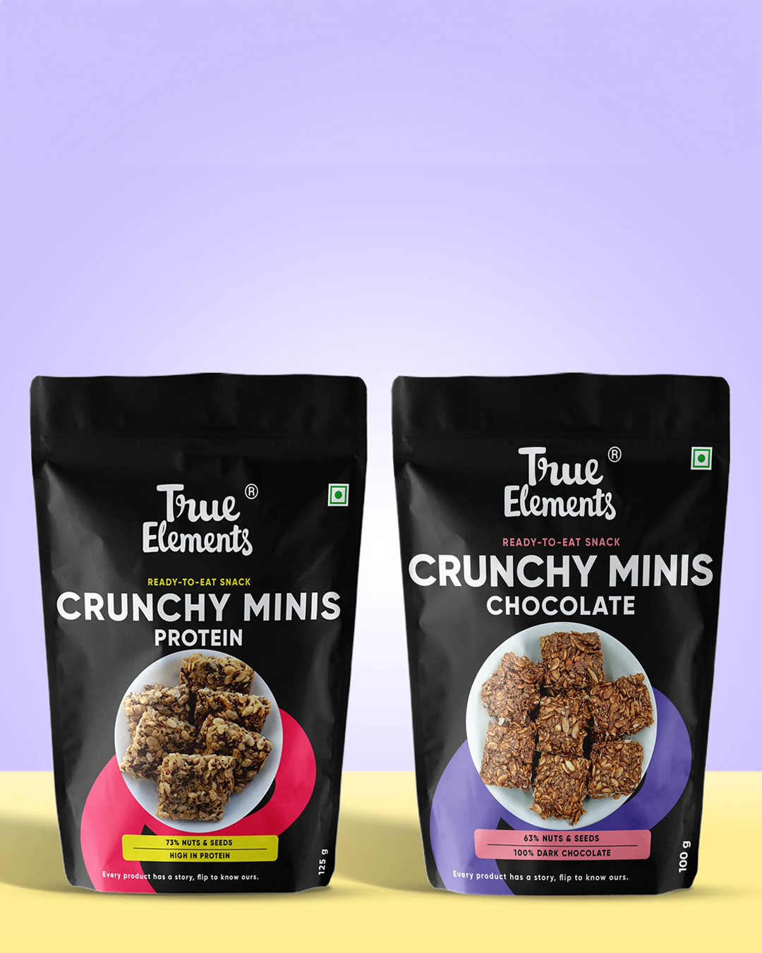 Crunchy Minis Combo (Protein Crunchy Minis 125gm & Chocolate Minis 100gm)