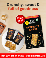 Dryfruit Chikki 20gm each - Pack of 12