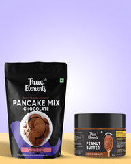 Chocolate Overloaded Combo (Peanut Butter Dark Chocolate 350gm And Chocolate Pancake Mix 250gm)