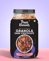 True Elements Dark Chocolate Granola 900gm ready to eat breakfast