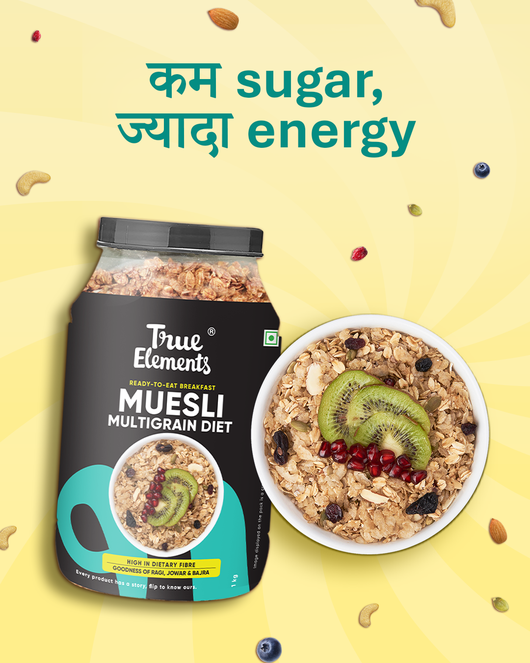 Filling Multigrain Muesli 1kg - Rich in Fibre