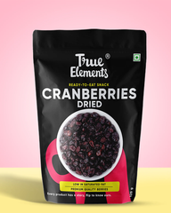 True Elements Dried Cranberries 125gm ready to eat snack