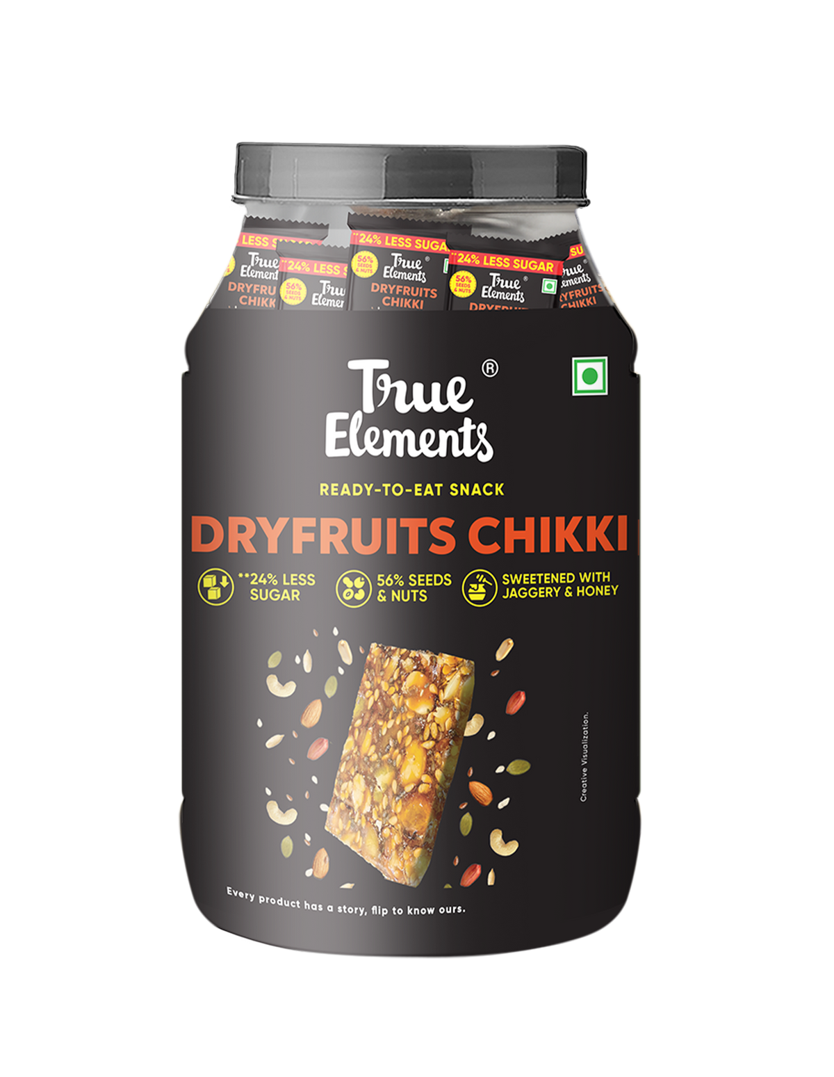 Dryfruits Chikki (Single Serve 20gm * Pack of 35) (700gm)