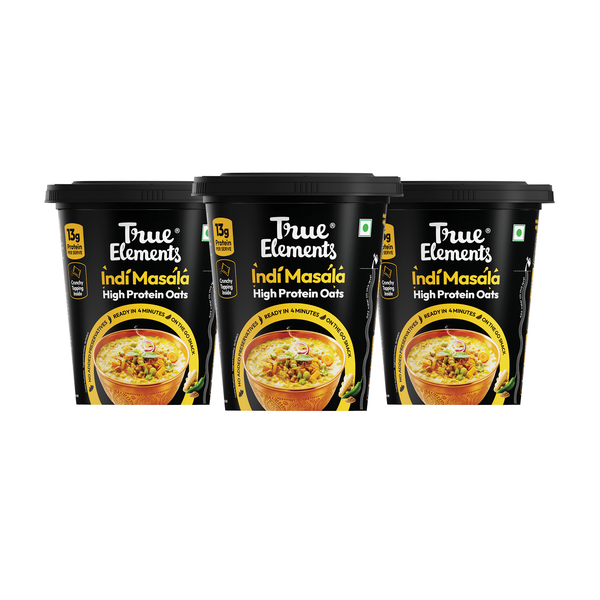True Elements Indi Masala Protein Oats Pack of 3