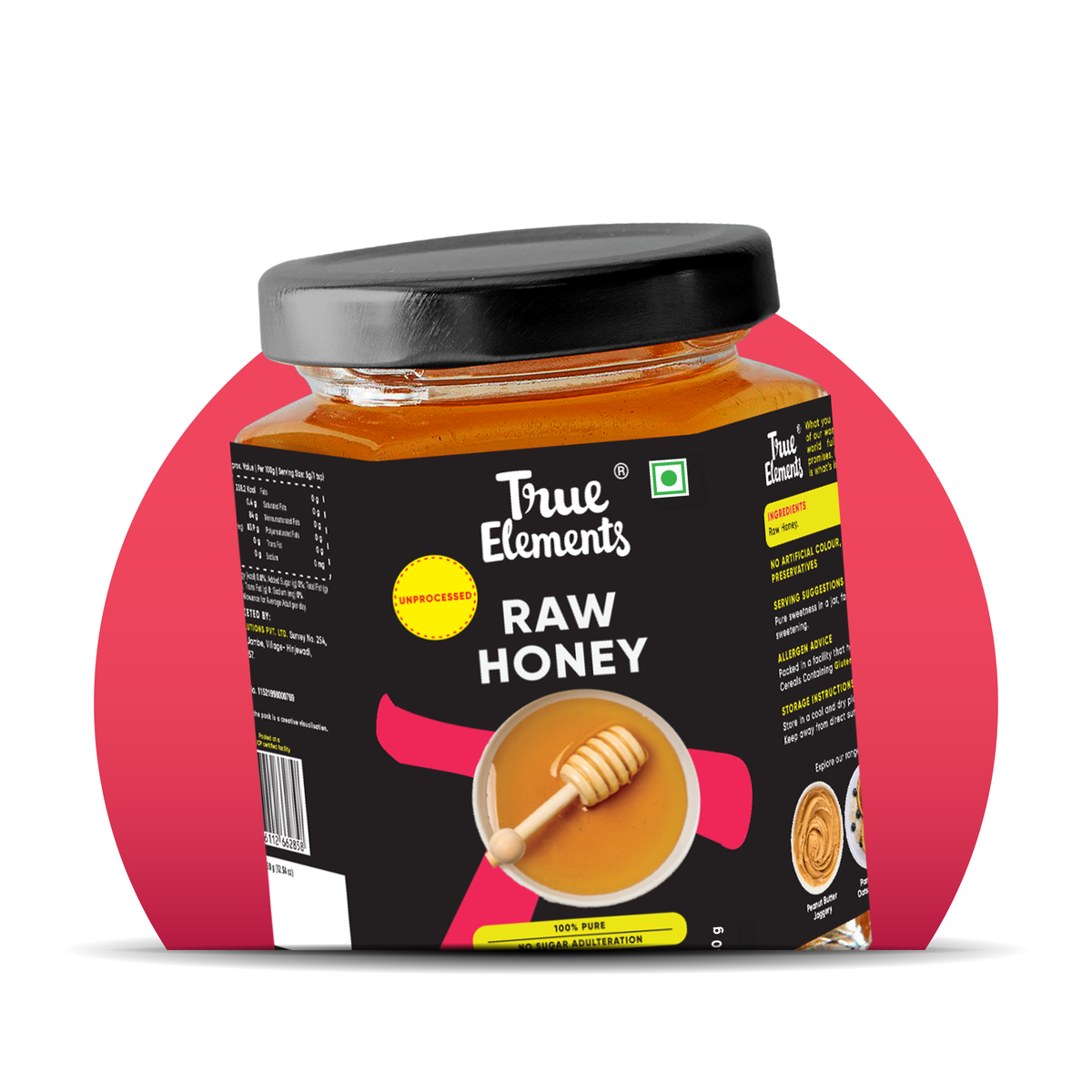 Raw Honey 350gm - Unheated And Unprocessed