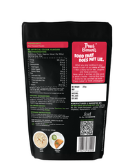 True Elements Flax seed powder cold milled ingredients and nutritional value