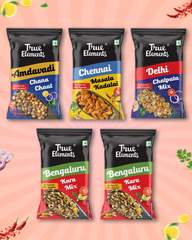 Regional Snacks Combo - (Amdavadi, Chennai, Delhi, Bengaluru*pack of 2) - 220gm