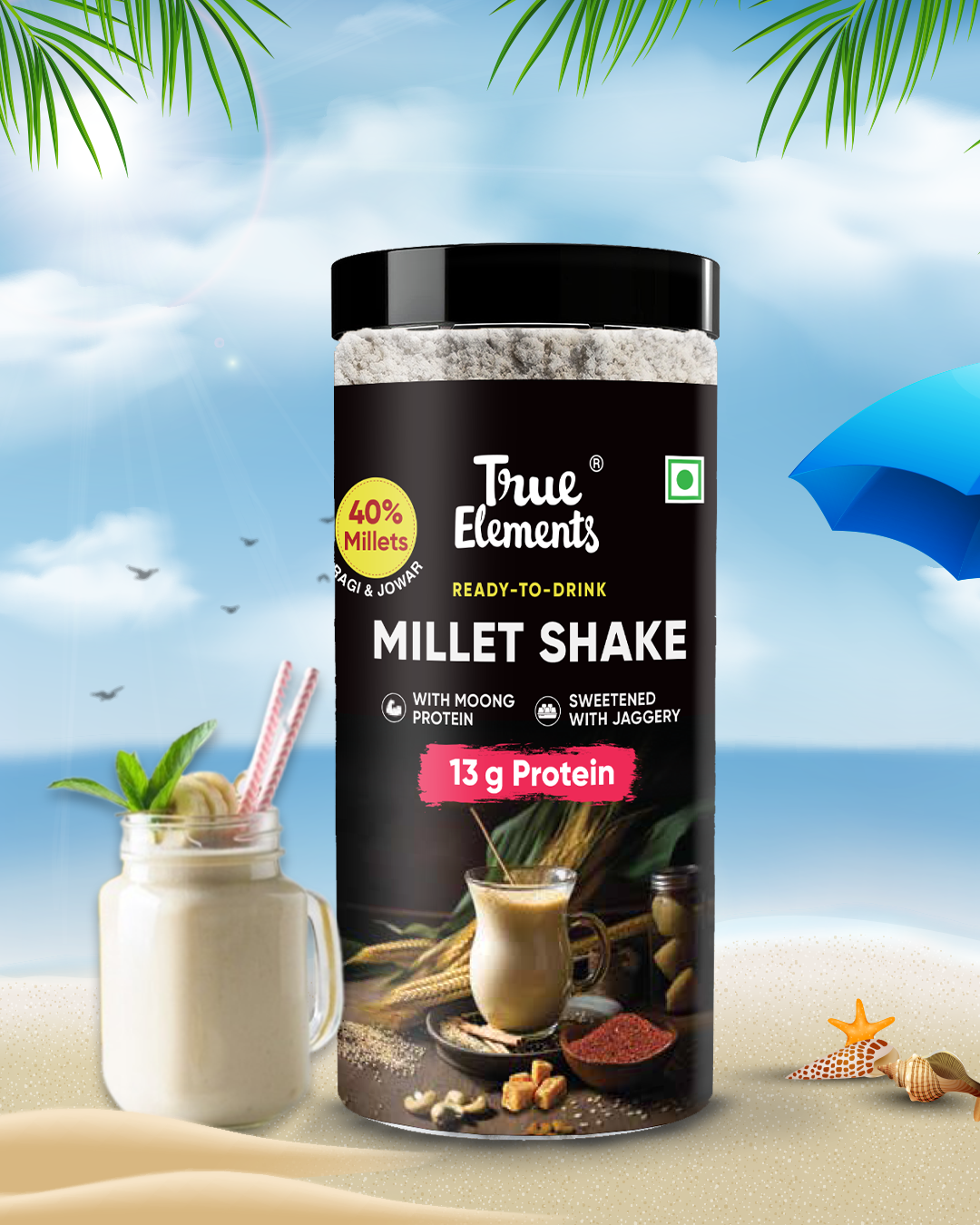 True Elements - Millet Shake - High Protein