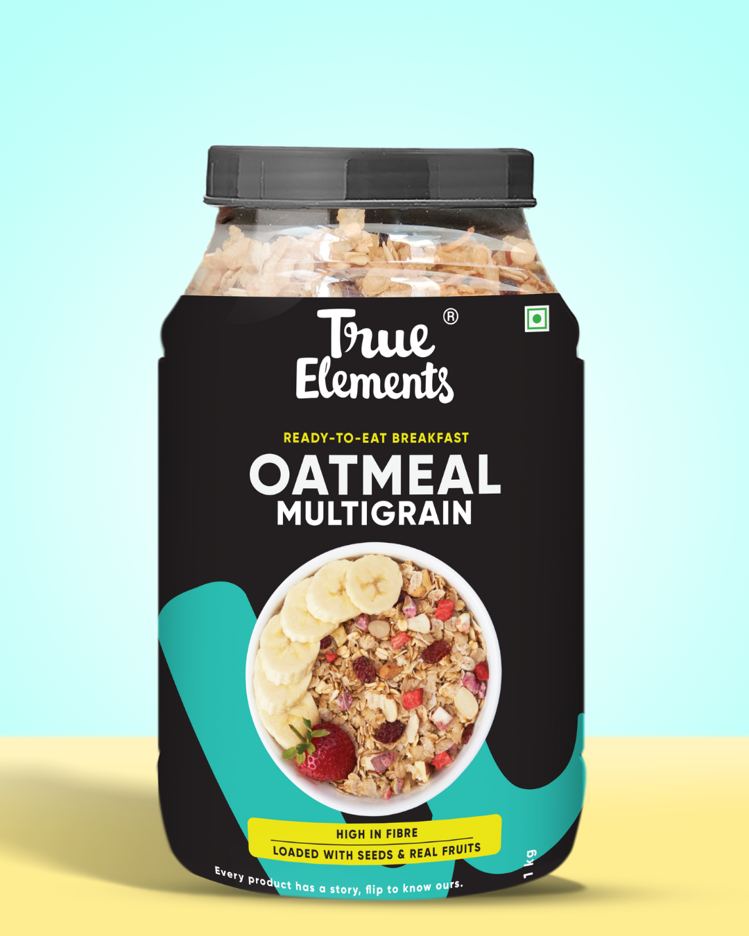 True elements 1kg multigrain oatmeal box