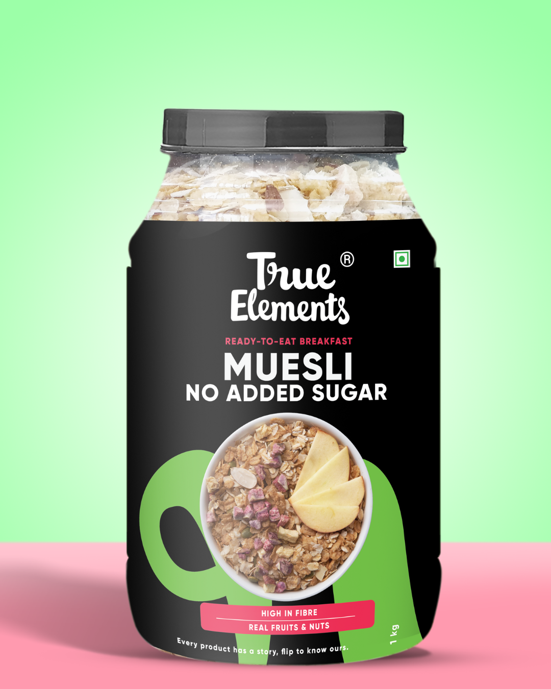 True elements muesli no added sugar 1kg