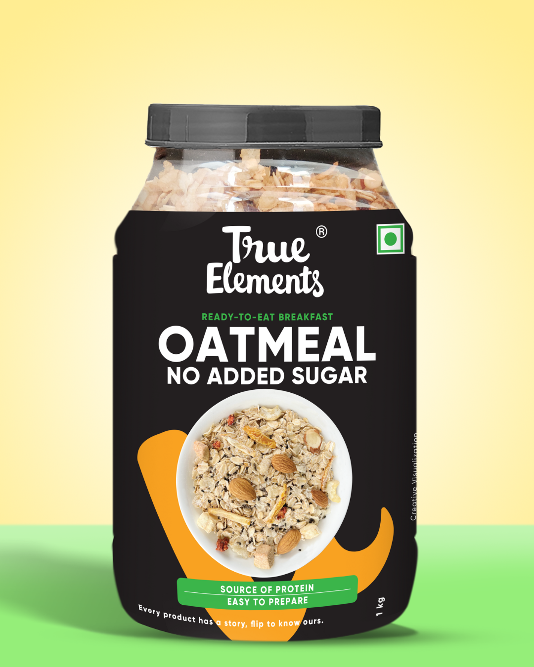 True elements no added sugar oatmeal