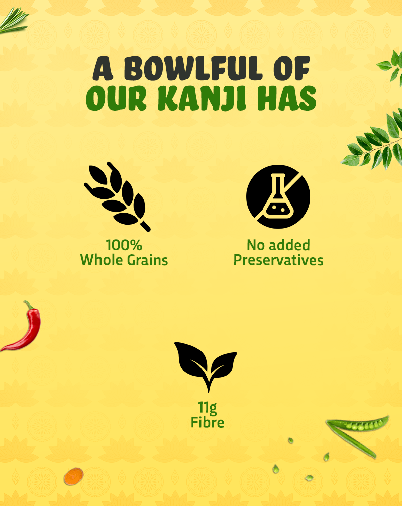 Oats Kanji made with 100% wholegrains and no added preservatives.