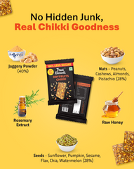 Dryfruit Chikki 20gm (Single Serve Combo Packs)