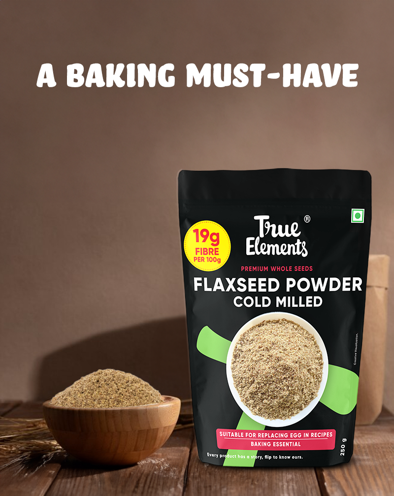 True Elements Flax seed powder cold milled