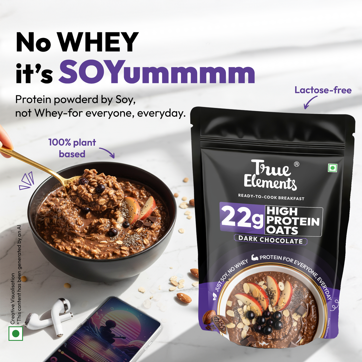 Super Oats Dark Chocolate 400gm