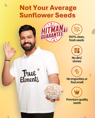 Raw Sunflower Seeds 500g - Good for Skin Health (Contains 25g Protein)