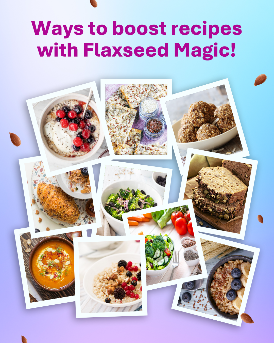 Raw Flax Seeds - Rich in Fibre (25.8g Protein)