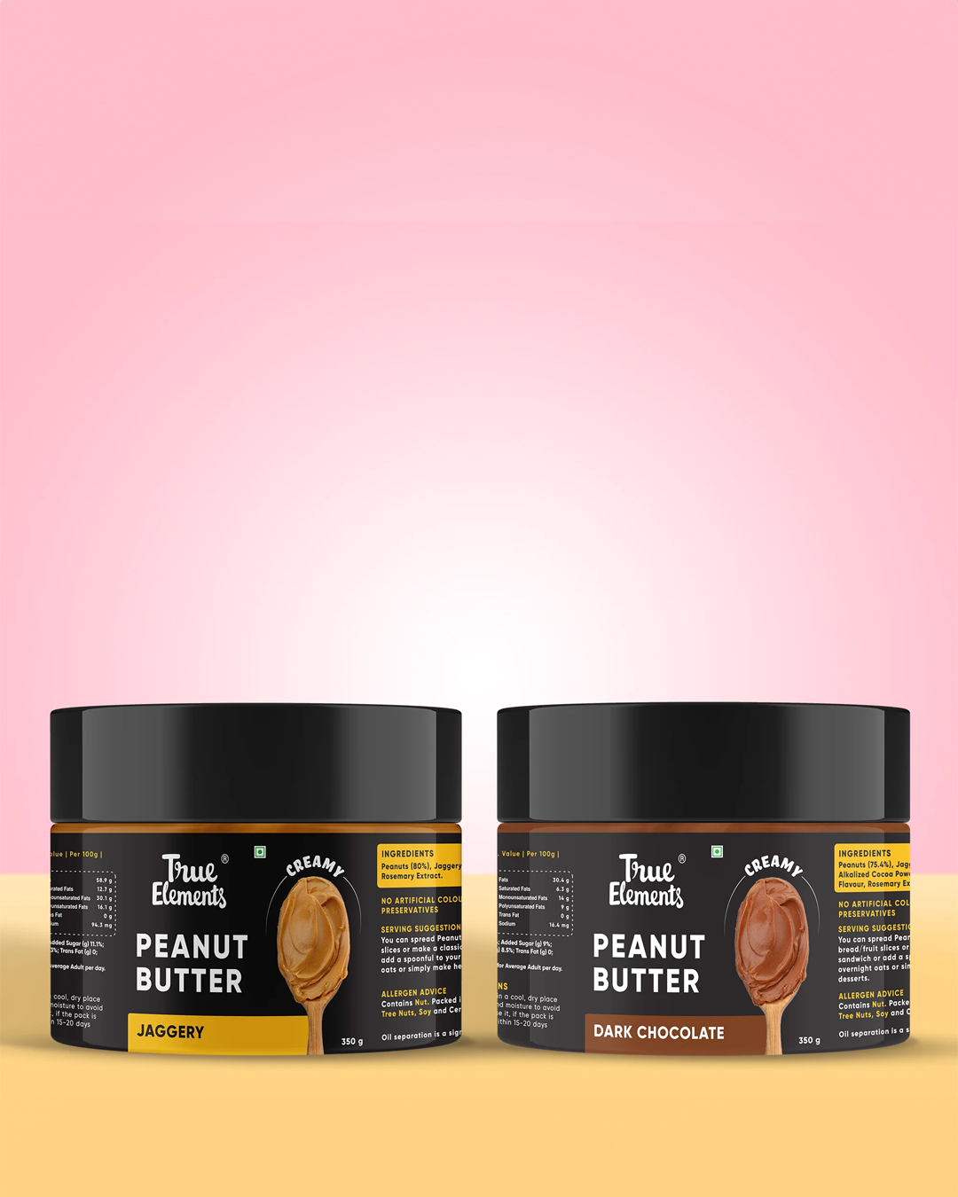 True element peanut butter jaggery and dark chocolate