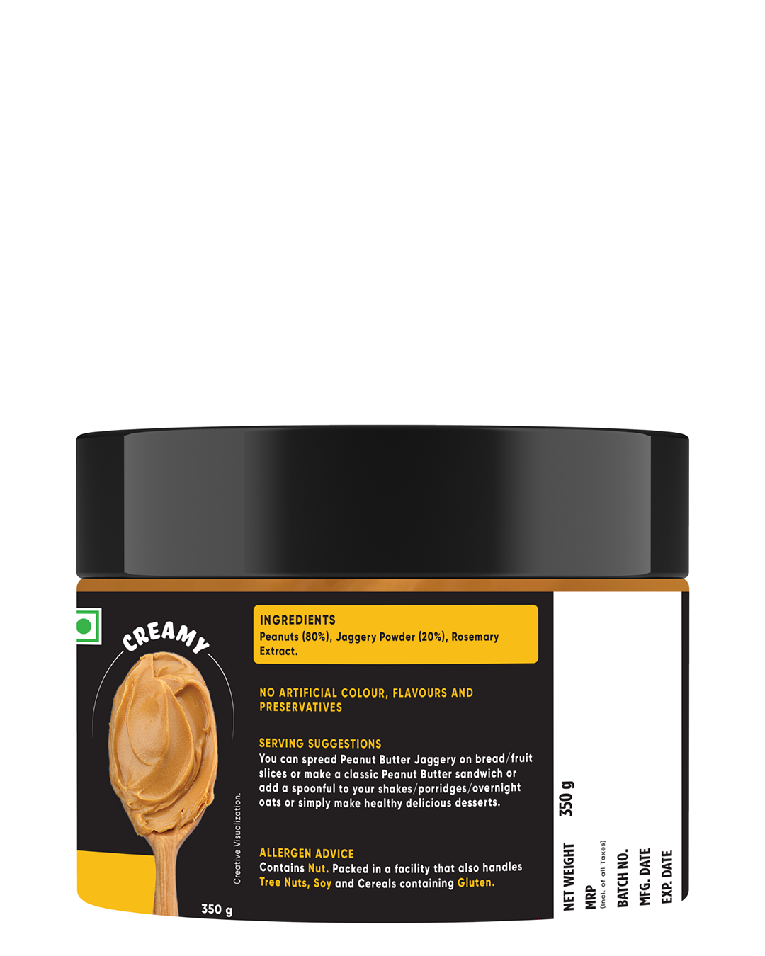 True elements jaggery peanut butter ingredients and nutrients