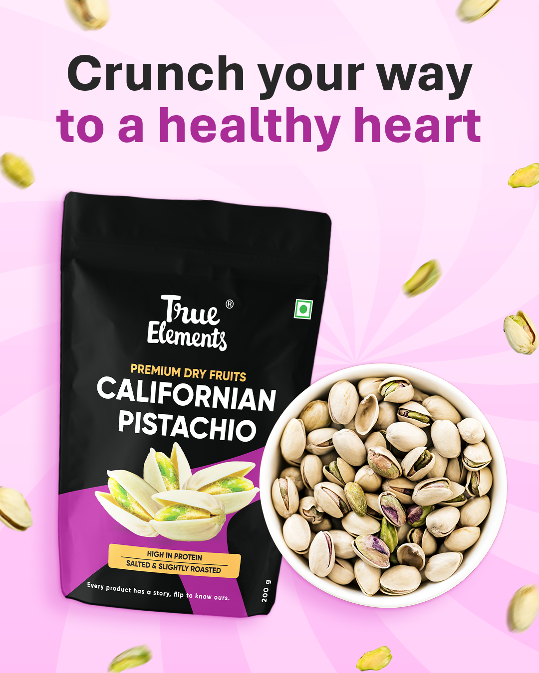 Californian Pistachios (Contains 19.4g Protein)