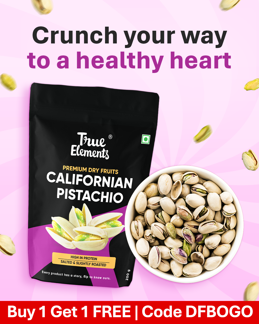 Californian Pistachios (Contains 19.4g Protein)