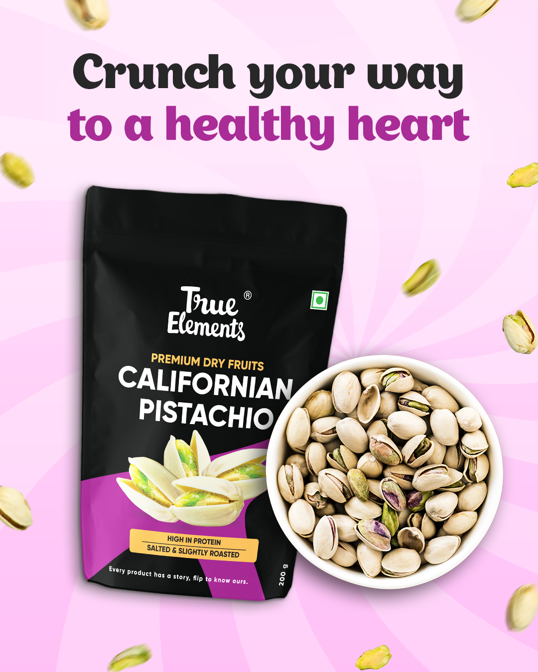 True elements Californian Pistachios
